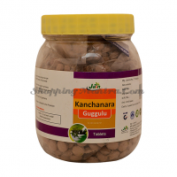 Канчнара Гуггул (1000 шт.) Джайн Аюрведик | Jain Ayurvedic Kanchanara Guggulu Jar