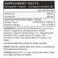 Витамин D3 5000 I.U. в капсулах Инлайф | INLIFE Vitamin D3 5000 IU Supplement