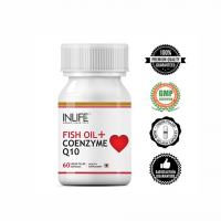 Рыбий жир + коэнзим Q10 в капсулах Инлайф | INLIFE Fish Oil with CoQ10 Supplement