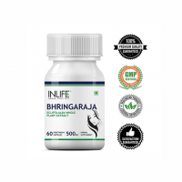 Брингарадж в капсулах для здоровья волос Инлайф | INLIFE Bhringraja Extract Supplement