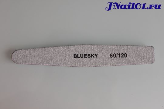 Bluesky, пилка ромб серый для искусственных ногтей 80/120 грит