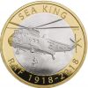 100 лет королевским ВВС - вертолет «Sea King»2 фунта Великобритания 2018 Буклет. На заказ
