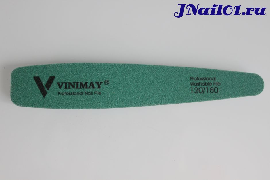 Vinimay, Пилка для искусственных и натуральных ногтей (зеленая), 120/180 грит