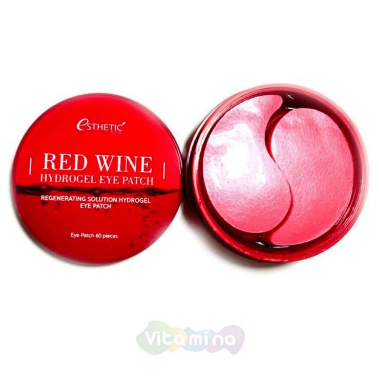 Esthetic House Гидрогелевые патчи с экстрактом красного вина Red Wine Hydrogel Eye Patch