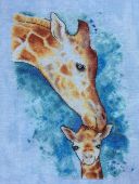 Cross stitch pattern "Giraffes".