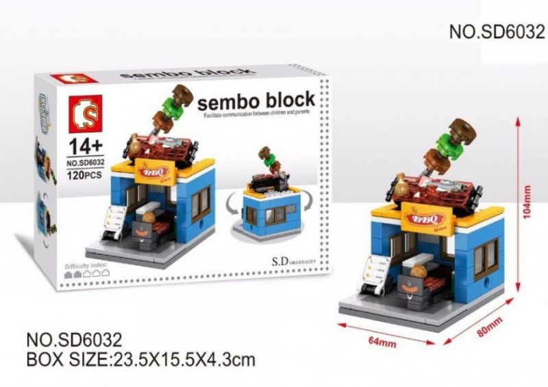 Конструктор Sembo Block Mini World, Bbq