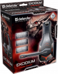 Гарнитура игровая Defender Excidium красный
