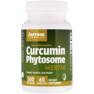 Jarrow Formulas, Куркумин фитосома, 500 мг, 60 растительных капсул