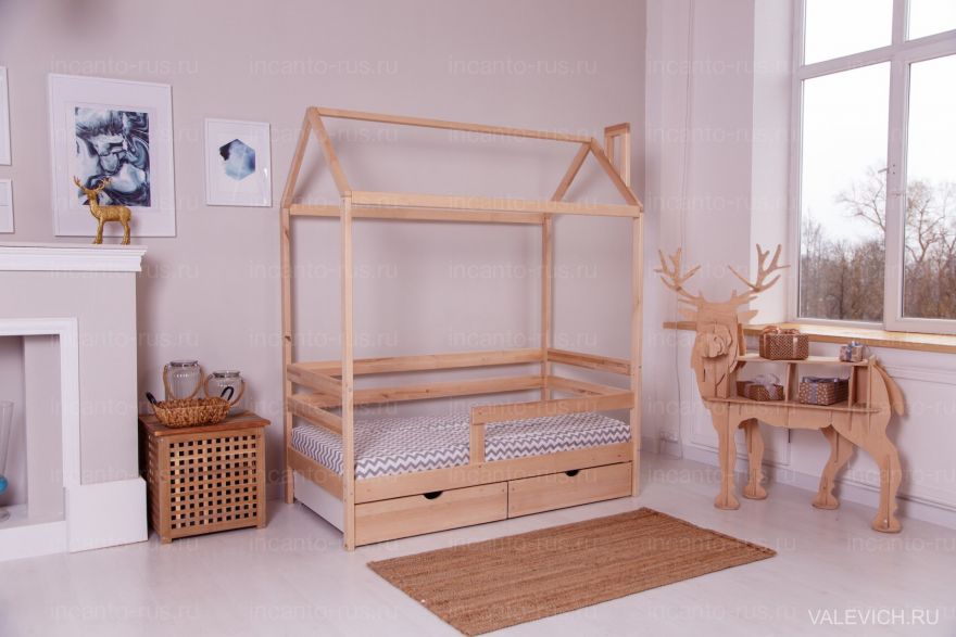 Кровать «Dream Home» с ящиками, цвет натуральный Детская кроватка