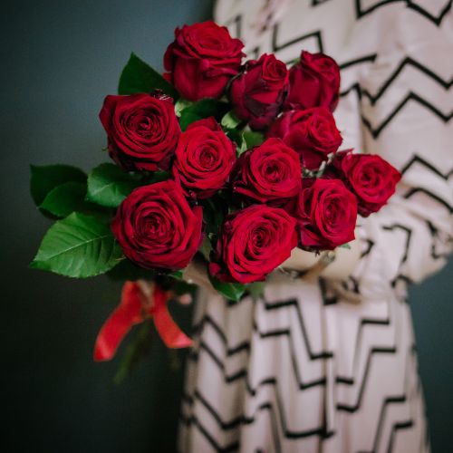 Букет цветов из 11 красных роз
