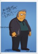 Автограф: Джо Мантенья. Симпсоны / The Simpsons