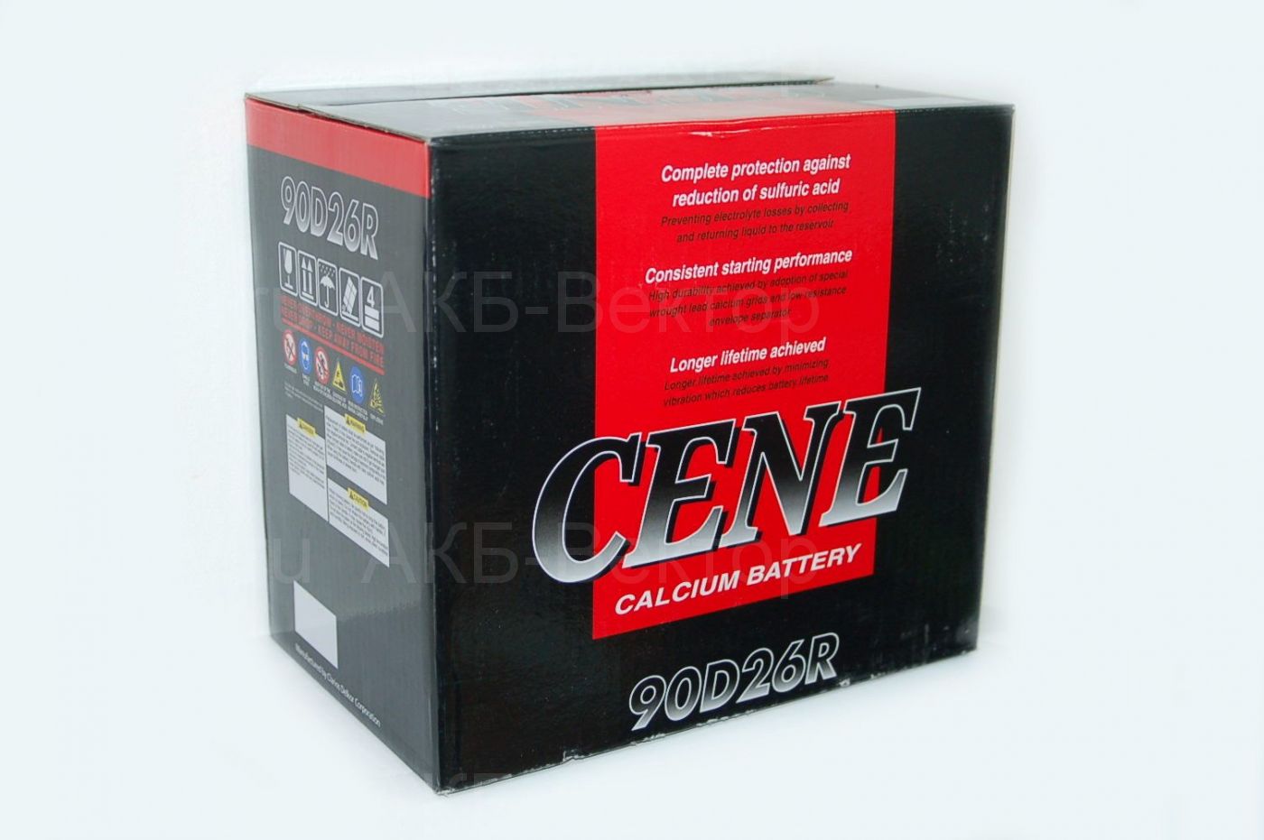 Аккумулятор Cene 80Ач 680A(CCA) 90D26R (10.2020г)