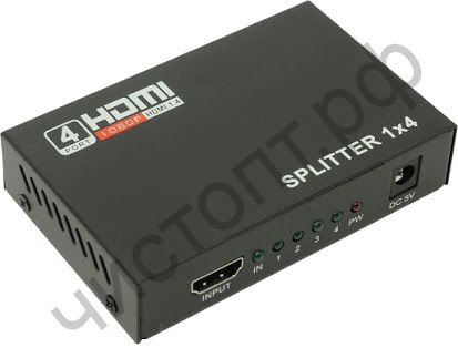 Конвертер разветвитель HDMI-SPLITTER 1080P 3D, 1x4 порта HD-42