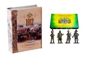 АКЦИЯ!!! «Монетная книга» 1812. БОРОДИНО. + набор оловянных солдатиков