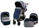 Коляска модульная 3в1 Farfello Zuma Trio Comfort тёмно-синий / dark blue