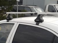Багажник на крышу Audi A6 IV (C7) 2011-2018, Атлант, прямоугольные дуги, опора Е