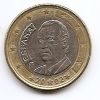 1 евро регулярная монета Испания 2002