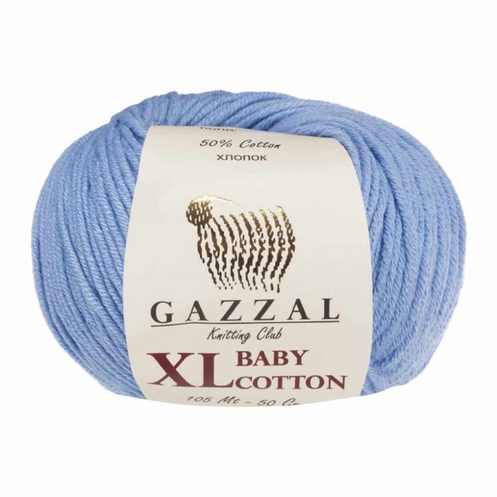 Baby cotton XL (Gazzal) 3423-голубой