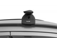 Багажник на крышу Suzuki SX4 II 2013-..., Lux, крыловидные дуги на интегрированные рейлинги