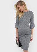 Платье "Тиана" для беременных и кормящих; цвет: серый
