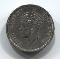 1/2 рупии 1950 Маврикий