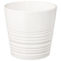 MUSKOT МУСКОТ, Кашпо, белый, 12 см - 303.781.90