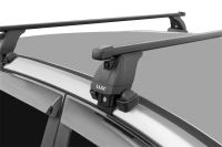 Багажник на крышу Skoda Rapid 2017-..., Lux, стальные прямоугольные дуги