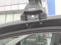 Багажник на крышу Skoda Rapid 2017-..., Lux, черные крыловидные дуги