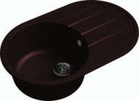 Кварцевая мойка Ewigstein Elegant R50F Шоколад