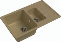 Кварцевая мойка Ewigstein Elegant 60KF Бежевый