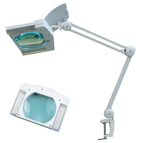 Лампа с лупой 8609L X3 диоптрии, на струбцине (настольная)