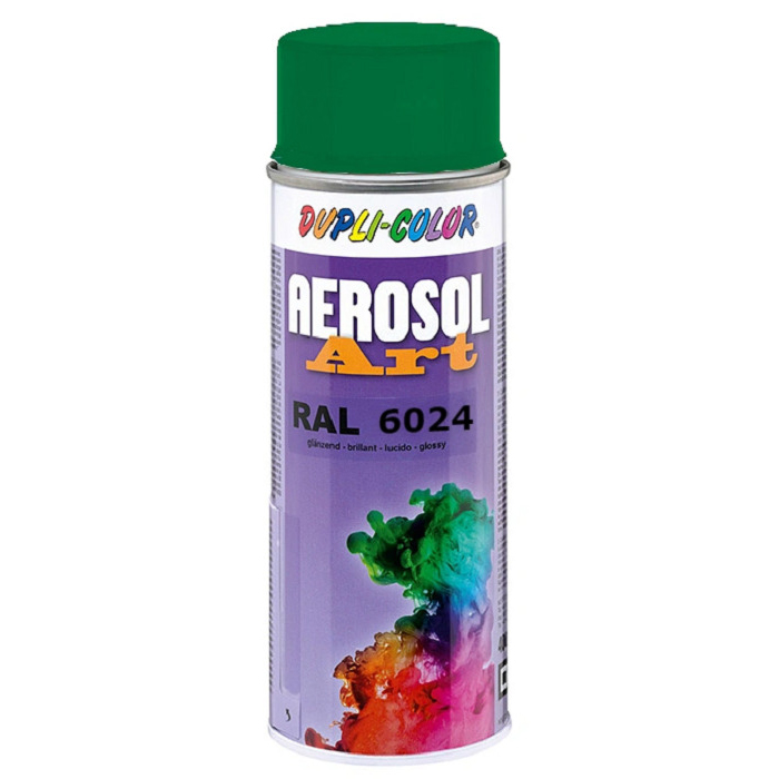 Dupli Color Аэрозольная эмаль RAL Professional, название цвета "Зеленый трафик", глянцевая, RAL6024, объем 400 мл.