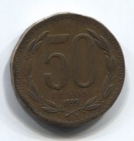 50 песо 1999 Чили