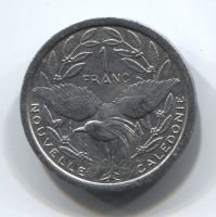 1 франк 1996 Новая Каледония
