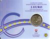 10 лет Экономическому и валютному союзу  2 евро Словакия  2009 BU Блистер