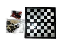Набор 3 в 1 (шашки, шахматы, нарды) магнит-пластик 3270