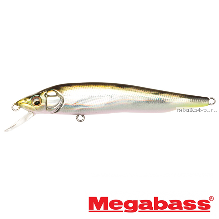 Воблер Megabass Vision 95Q-GO Slow Float 95мм / 9,8гр / Заглубление: 0,1 - 0,5 м / цвет: GG Tennessee Shad