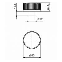 Стеклянная ручка для смесителя Fantini Venezia N648CB схема 1