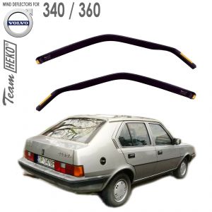 Дефлекторы ветровики Volvo 340 и 360 для стекол боковых окон вставные Heko - арт 31202