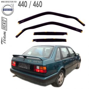 Дефлекторы ветровики Volvo 440 и 460 для стекол боковых окон вставные Heko - арт 31209