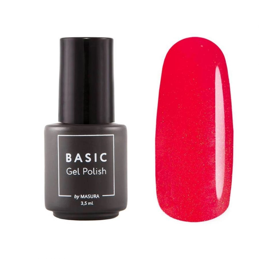 Гель-лак BASIC Нарядный Скарлет, 3,5 мл B041M (МАСУРА)