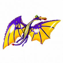 Дракон фиолетовый, 39"/ 99 см, Grabo