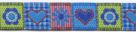 фото Тесьма декоративная жаккардовая  SAFISA Spiral Сердечки и цветочки 20 мм. разные цвета Испания 9178.20.02