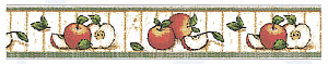 Тесьма декоративная жаккардовая  SAFISA Spiral Яблоки 25 мм. разные цвета Испания (9217.25)