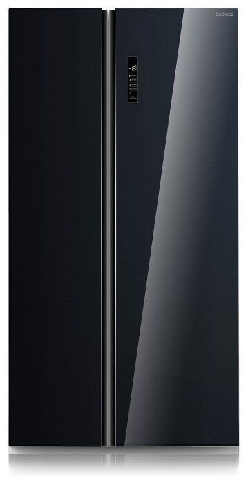 Холодильник Бирюса SBS 587 BG Чёрное стекло