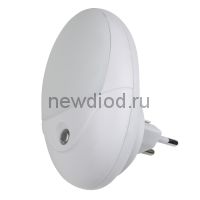 Светильник-ночник Овал/White/Sensor DTL-317 с фотосенсором (день-ночь) белый ТМ Uniel