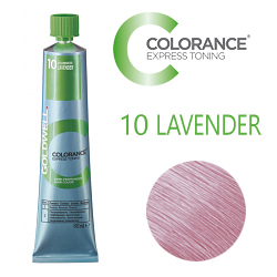 Goldwell Colorance Express Toning 10 LAVENDER - Тонирующая крем-краска Лавандовый блонд 60 мл