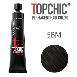 Goldwell Topchic 5BM - Стойкая краска для волос - Средне-коричневый матовый 60 мл.