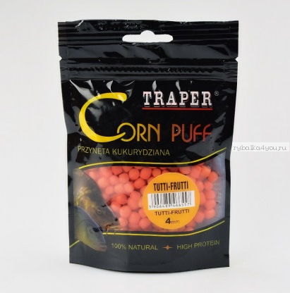 Corn puff 4мм/20 Tutti-Frutti TRAPER (Трапер) Кукуруза воздушная тутти-фрутти