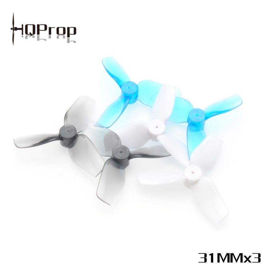 HQ Micro Whoop Prop 31MMX3 (2CW+2CCW)-Poly Carbonate-1MM Shaft